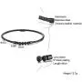 Mealguet Jewelry Black Braided Leather Chocker Necklace with Healing Lava Rock and Stainless Steel Magnet Closure for Men Mealguet Jewelry Black Braided Leather Chocker Necklace with Healing Lava Rock and Stainless Steel Magnet Closure for Men