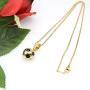 HSQYJ Stainless Steel Enamel Football Necklace Soccer Pendant Player Pendant Charm Necklaces Athlete Sport Fan Gift Jewelry Gold Plated for Men Women