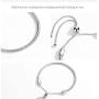 Authentic EvesCity 925 Silver Adjustable Twist On/Off Silver Bracelet fits Pandora Beads Charms