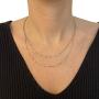 Newborn Jewellery 925 Sterling Silver Durable Italian Box Chain Necklace Rhodium Plated 0.9mm (16.5''-21.7'')