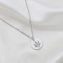 KUIYAI Marijuana Weed Leaf Pendant Necklace Bracelet Cutout Hemp Leaves Necklace Cannabis Jewelry