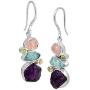 Silpada Prismatic Natural Mixed Stone Drop Earrings in Sterling Silver