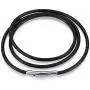 jonline24h Mens Womens Black Leather Cord Necklace Rope Chain with Stainless Steel Clasp 3mm 16-30 inch jonline24h Mens Womens Black Leather Cord Necklace Rope Chain with Stainless Steel Clasp 3mm 16-30 inch