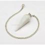 Amazing Gemstone Crystal Pendulum for Divination - Dowsing Pendulum Necklace with Chakra Chain and Crystal Ball for Reiki Healing and Crystal Grid Meditation