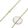 The Bling Factory 1.5mm Diamond-Cut 14k Yellow Gold Plated Round Snake Chain Necklace The Bling Factory 1.5mm Diamond-Cut 14k Yellow Gold Plated Round Snake Chain Necklace