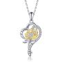 Sunflower Necklace Anklet bracelet Earrings Ring - S925 Sterling Silver Jewelry Heart Pendant For Women Girls You Are My Sunshine