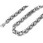 Unique Astro Snake 22 Inches Mens Silver Toned Tungsten Link Necklace Chain (Heavy, Solid)