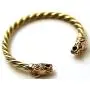 LynnAround Bronze Norse Viking Fenrir Wolf Head Twisted Cable Bangle Cuff Bracelet Arm Ring Pagan Jewelry LynnAround Bronze Norse Viking Fenrir Wolf Head Twisted Cable Bangle Cuff Bracelet Arm Ring Pagan Jewelry