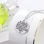 LKXHarleya Round Pendant Teacher Necklace Personalized Engraved Charm Jewelry Graduation Appreciation Gift for Women