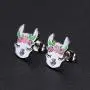 Cute Alpaca Necklace Animal Llama Jewelry Alpaca Stud Earrings Set