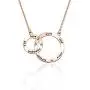 WUSUANED Aunt and Niece Necklace for Birthday Linked Circles Necklace Gift for Aunt Niece Bridesmaid Best Aunt Ever Jewelry WUSUANED Aunt and Niece Necklace for Birthday Linked Circles Necklace Gift for Aunt Niece Bridesmaid Best Aunt Ever Jewelry