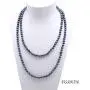 JYX Pearl Long Strand Necklace 8mm White/Black Flat Round Freshwater Pearl Necklace Sweater Necklace 48'' JYX Pearl Long Strand Necklace 8mm White/Black Flat Round Freshwater Pearl Necklace Sweater Necklace 48''