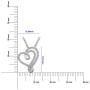 Sterling Silver Diamond Heart Pendant Necklace (1/4 cttw, I-J Color, I2-I3 Clarity), 18''