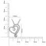 Sterling Silver Diamond Heart Pendant Necklace (1/4 cttw, I-J Color, I2-I3 Clarity), 18'' Sterling Silver Diamond Heart Pendant Necklace (1/4 cttw, I-J Color, I2-I3 Clarity), 18''