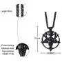 VNOX Church of Satan Seal of Baphomet Satanic Goat of Mendes Goat Head Devil Pendant Lucifer Necklace,Inverted Pentagram Amulet Jewelry VNOX Church of Satan Seal of Baphomet Satanic Goat of Mendes Goat Head Devil Pendant Lucifer Necklace,Inverted Pentagram Amulet Jewelry