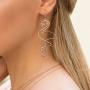 Highven Tassel Flamingo Dangle Earring Pendant Necklace Set Romantic Flamingo Accessories Bird Jewelry for Women