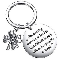 De&ai an Amazing Coworker is Impossible to Forget Coworker Appreciation Gift, Retirement Going Away Keyring for Work Friends