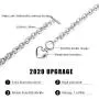 LOYALLOOK 3Sets Heart Pendant Necklace Toggle Chain Heart Bracelet Heart Stud Earrings for Women Stainless Steel Charm Love Heart Jewelry Set