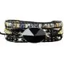 Starto Natural Stone Bracelet Jasper 3 Row Beads Wrap Wrist Statement Boho Bracelet For Women