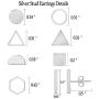 choice of all Geometric Stud Earrings Minimalist Cuff Mini Bar Dainty Stud Simple Small Circle Triangle Square Bar Stud Earrings Mini Cartilage Tragus Earrings