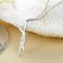 Jewenova Faith Cross Necklace Hope Loved Strength Pendant Necklace Religious Jewelry Gift for Women Dainty Y Pendant Chain Necklace with Meaning Card