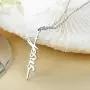 Jewenova Faith Cross Necklace Hope Loved Strength Pendant Necklace Religious Jewelry Gift for Women Dainty Y Pendant Chain Necklace with Meaning Card