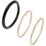 Robert Lee Morris Soho Womens Mixed Bangle Bracelet Set, Black, One Size