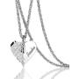 Elefezar Angel Wing Heart Pendant Necklace Keepsake Memorial Chain Jewelry for Women Mother
