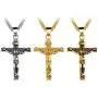 UM Jewelry Catholic Jesus Christ on INRI Cross Pendant Stainless Steel Crucifix Necklace 55cm Chain UM Jewelry Catholic Jesus Christ on INRI Cross Pendant Stainless Steel Crucifix Necklace 55cm Chain