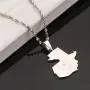 Stainless Steel Guatemala Map Pendant Necklace Gold Color Jewelry Map of Guatemala