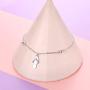 FLYOW Anklet for Women S925 Sterling Silver Adjustable Foot Chain Ankle Bracelet Anklets Jewelry