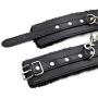 N/Q Punk Multicolor Plush Ankle Lining Faux Leather Legcuffs Anklet for Women Men Lovers Party Jewelry Gothic Adjustable Detachable Exercise Bands for Home Yoga Gyms with Chain.