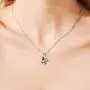 TOUPOP Butterfly Crystal Pendant Necklace S925 Sterling Silver Anniversary Birthday Butterfly Gifts for Butterfly Lovers, Fine Jewelry Gifts for Women
