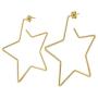 And Lovely 14K Gold Dipped Star Earrings - Hypoallergenic Lightweight Fun Statement Drop Dangle Earrings