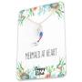 Mermaid Necklace – Cute Mermaid Gift Charm for Women, Girls & Teens – “Mermaid at Heart” Message Card