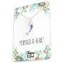 Mermaid Necklace – Cute Mermaid Gift Charm for Women, Girls & Teens – “Mermaid at Heart” Message Card