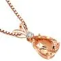Peora Morganite with Genuine Diamond Pendant in 14K Rose Gold, Elegant Teardrop Solitaire, Pear Shape, 10x7mm, 1.80 Carats total Peora Morganite with Genuine Diamond Pendant in 14K Rose Gold, Elegant Teardrop Solitaire, Pear Shape, 10x7mm, 1.80 Carats total