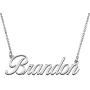 HUAN XUN Personalized Name Necklace Custom Penant for Womens