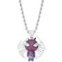KMASAL Jewelry Iced Out Personality Fashion Spider Pendant 18K Gold Plated Bling CZ Simulated Diamond Hip Hop Necklace for Men Women