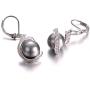 Yoursfs Leverback Earrings for Women With Pearl dangle earrings 18K Gold Plated Bridal Jewelry
