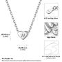 ChicSilver 925 Sterling Silver Heart Initial Necklaces for Women Girls-Dainty Personalized Heart Pendant Letter Alphabet Necklace for Women Teen Girls(with Gift Box)