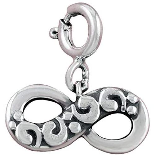 Fourseven Jewelry 925 Sterling Silver Bead Charm Pendant | Infinity Charm for Bracelet and Necklace