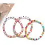 Heishi Bracelets for Women Colorful Vinyl Disc Bead Stretch Bracelets Stackable Beach Surf Letter Strand Bracelets for Girls Birthday Party Gifts Heishi Bracelets for Women Colorful Vinyl Disc Bead Stretch Bracelets Stackable Beach Surf Letter Strand Bracelets for Girls Birthday Party Gifts
