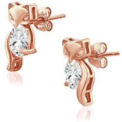 River Island Sterling Silver Cubic Zirconia Stud Earrings. Available in Sterling Silver, Rose and Yellow Gold. | Variety of Shapes.