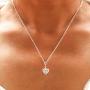 Yalice Minimalist Crown Pendant Necklace Chain Short Crystal Necklaces Jewelry for Women and Girls