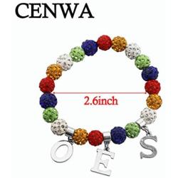 CENWA Order of The Eastern Star OES Jewelry OES Five Colors Beads Bracelet OES Sorority Jewelry Sorority Gifts