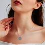 Om Lotus Mandala Necklace 925 Sterling Silver Ohm Aum Boho Yoga Necklaces for Women Open Filigree Flower of Life Necklace for Mom Viking Hippie Gifts Jewelry for Men