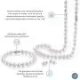 7-8mm Freshwater Cultured Pearl Set for Women Includes Necklace, Bracelet, and Earrings with 14K Gold - THE PEARL SOURCE 7-8mm Freshwater Cultured Pearl Set for Women Includes Necklace, Bracelet, and Earrings with 14K Gold - THE PEARL SOURCE