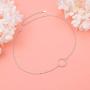 S925 Sterling Silver Dainty Simple Choker Necklace,Rolo Chain,Adjustable 13 inches to 16 inches
