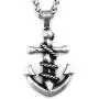 Warvik Anchor Nautical Necklace Skull Pendant Good Luck Protection, Stainless Steel Jewelry Mens Womens Wheat Chain 20/28inch Warvik Anchor Nautical Necklace Skull Pendant Good Luck Protection, Stainless Steel Jewelry Mens Womens Wheat Chain 20/28inch